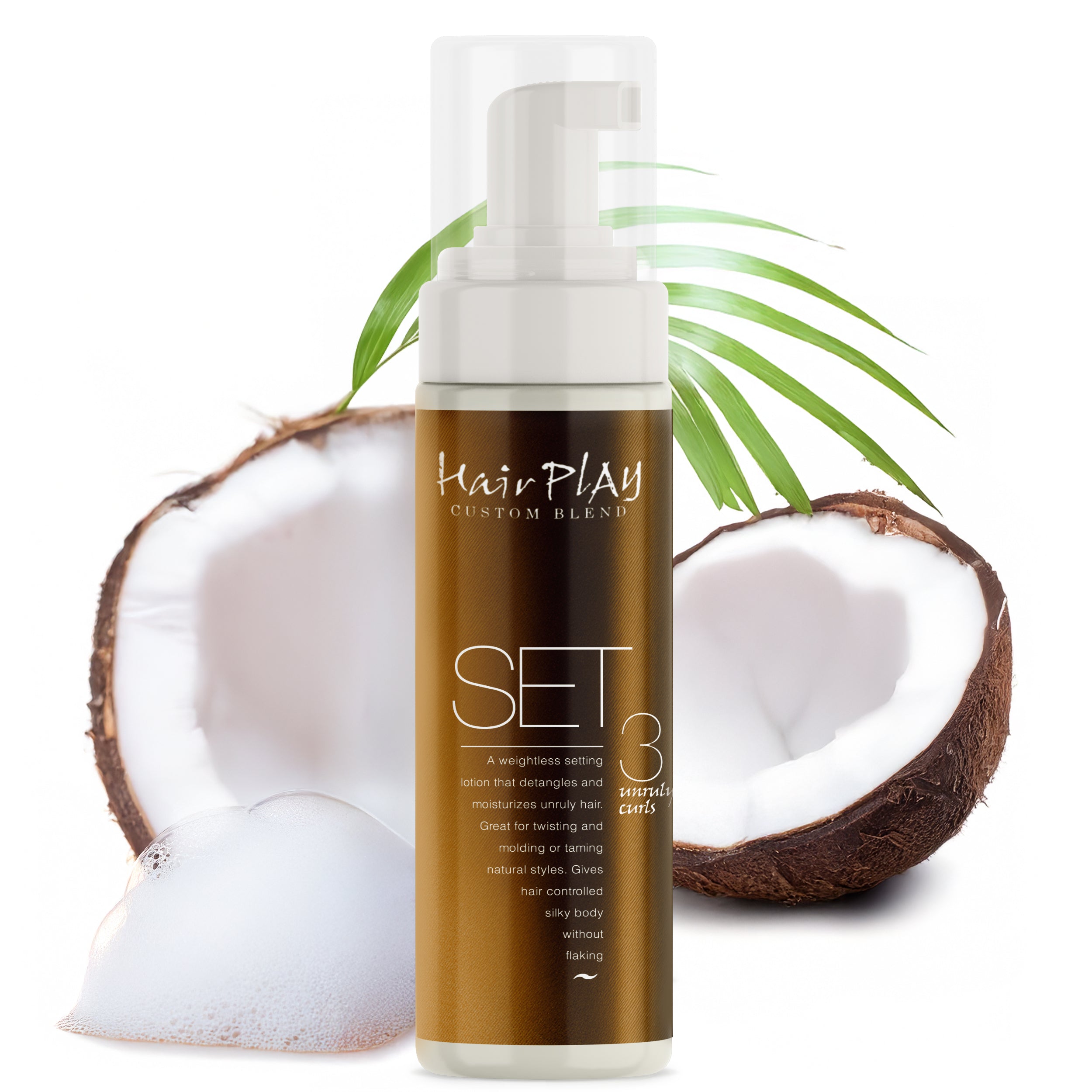 HairPlay SET Light Hold -Hair Styling Foam -Travel Size