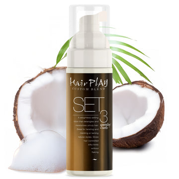 2oz. Hair Play SET #3 Hair Foam/Mousse for Frizz Control and Wavy Hair | Ease Frizz with Volumizing Leave-In Hair Styling Mousse & Hair Foam