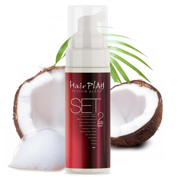 2oz. Hair Play SET #2 Hair Foam/Mousse for Frizz Control and Wavy Hair | Ease Frizz with Volumizing Leave-In Hair Styling Mousse & Hair Foam