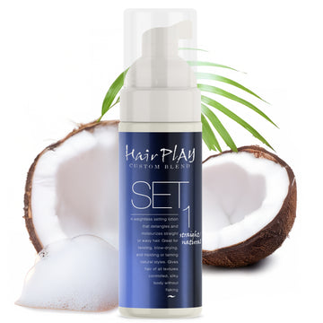 2oz. Hair Play Set #1 Hair Foam/Mousse for Frizz Control and Wavy Hair | Leave-In Hair Curl Foam & Mousse for Light Hold | Curly, Frizzy, Color Treated