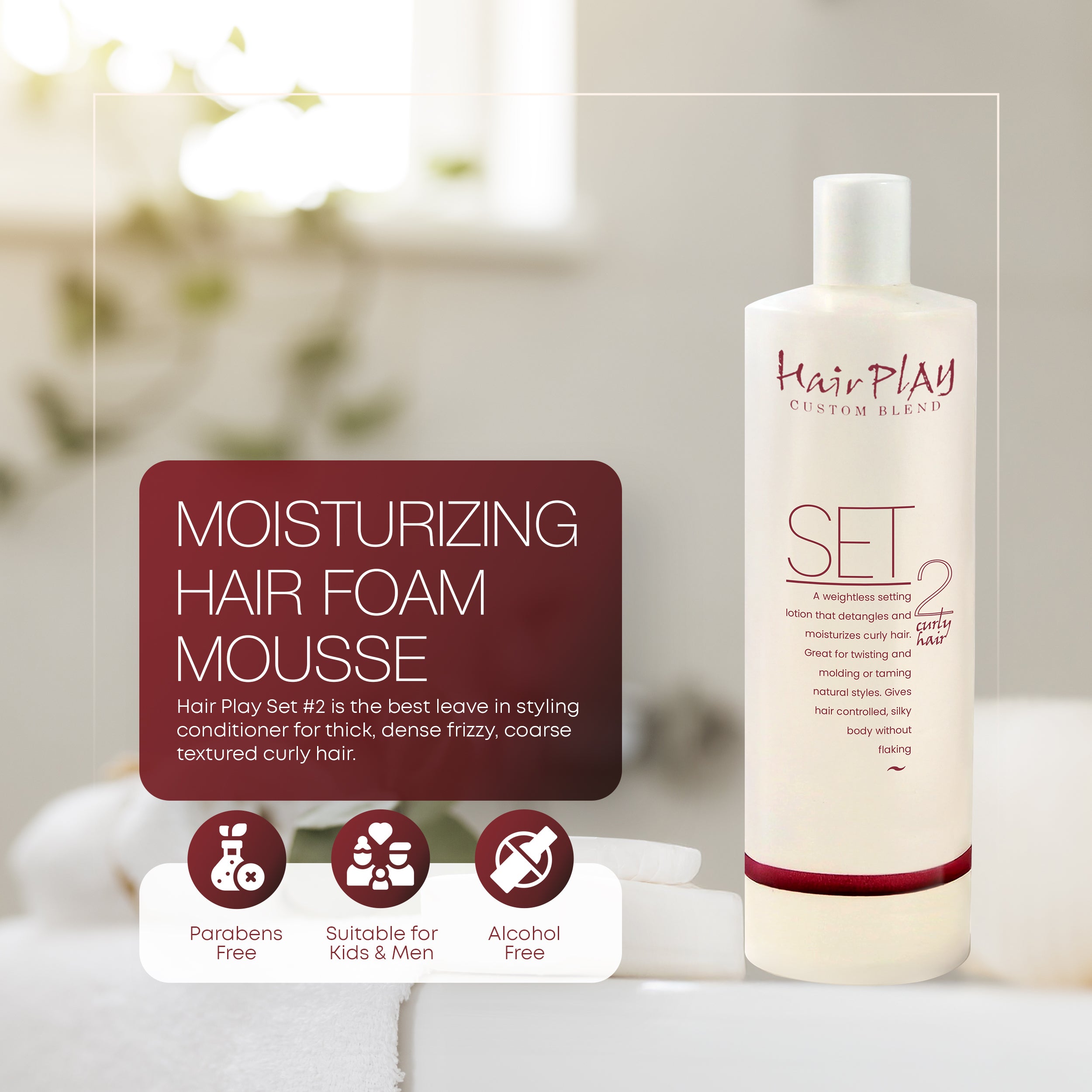 HairPlay SET Hair Styling Foam | Medium Hold #2 Refill